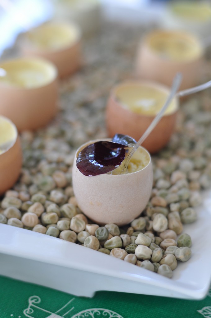 Quiche Lorraine Appetizer in Egg Shell Cups