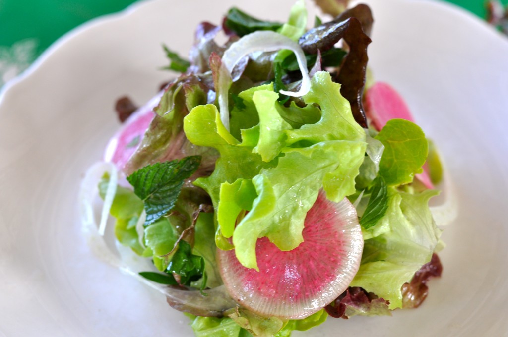 Watermelon Radish & Mint Salad Watermelon Radish & Mint Salad