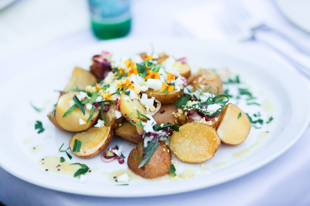 Smoked Potato Salad Smoked Potato Salad with Chopped Hard Cooked Farm Egg, Tarragon, and Mustard Sauce