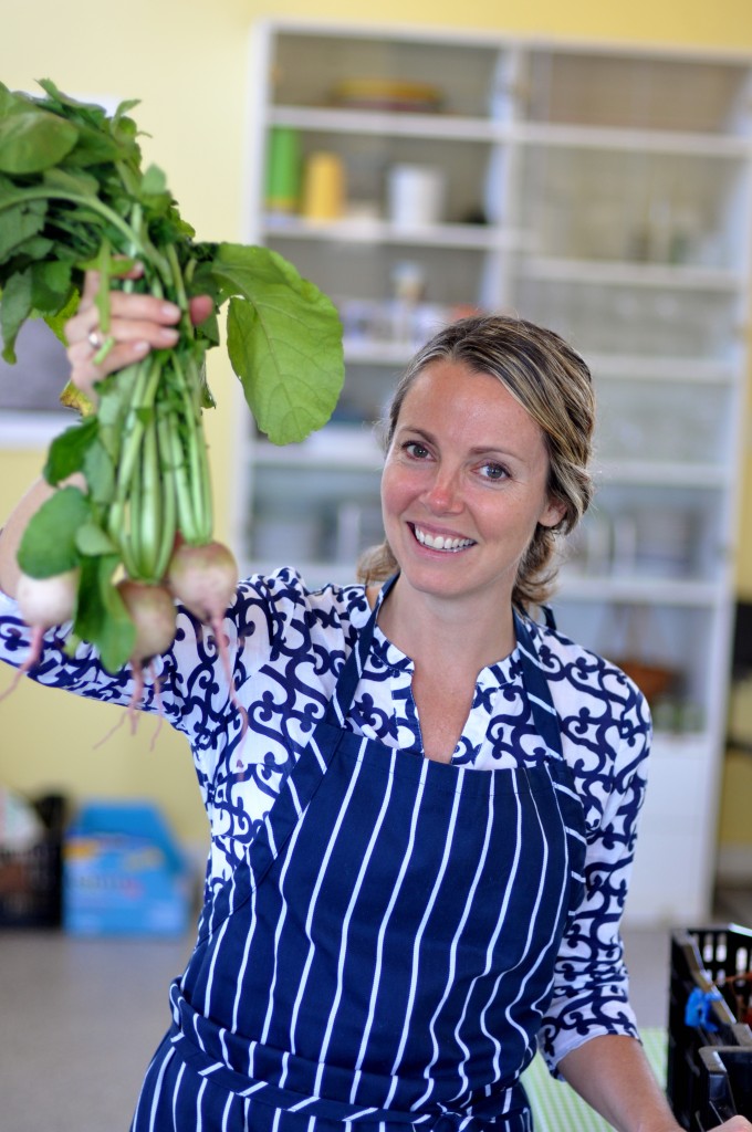 Amy with Farm Fresh Potrero Nuevo Farm Watermleon Radishes