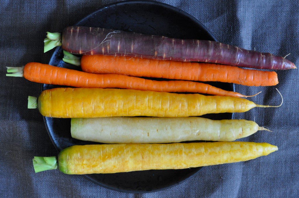Heirloom carrots from Pie Ranch