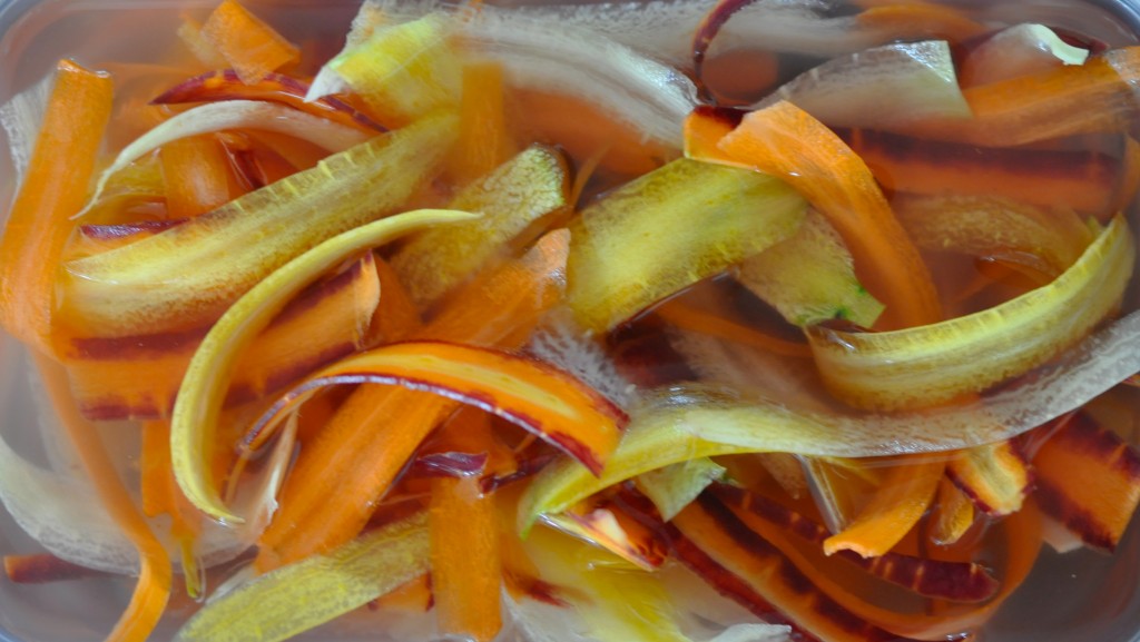 Shaved Heirloom Carrots