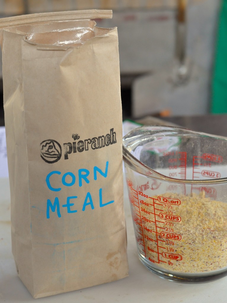 Pie Ranch Corm Meal grown and milled on-site