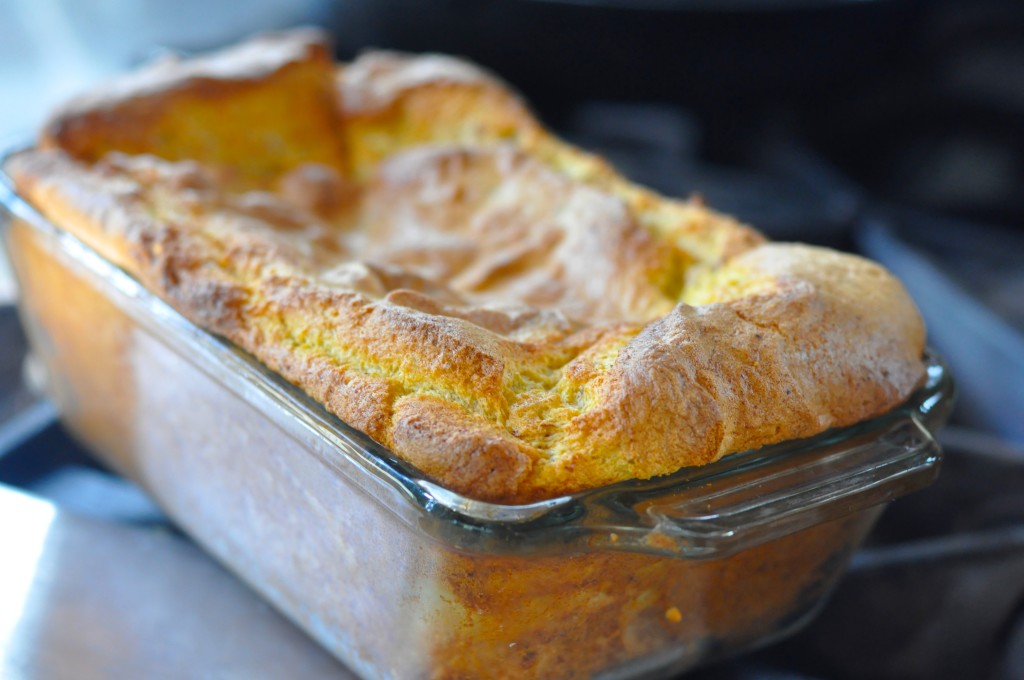 Spoonbread! It's a gluten free soufflé!