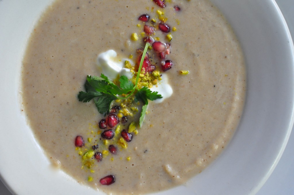Tamarind Scented Roasted Cauliflower Soup