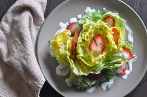 Strawberry & Bibb Lettuce Salad