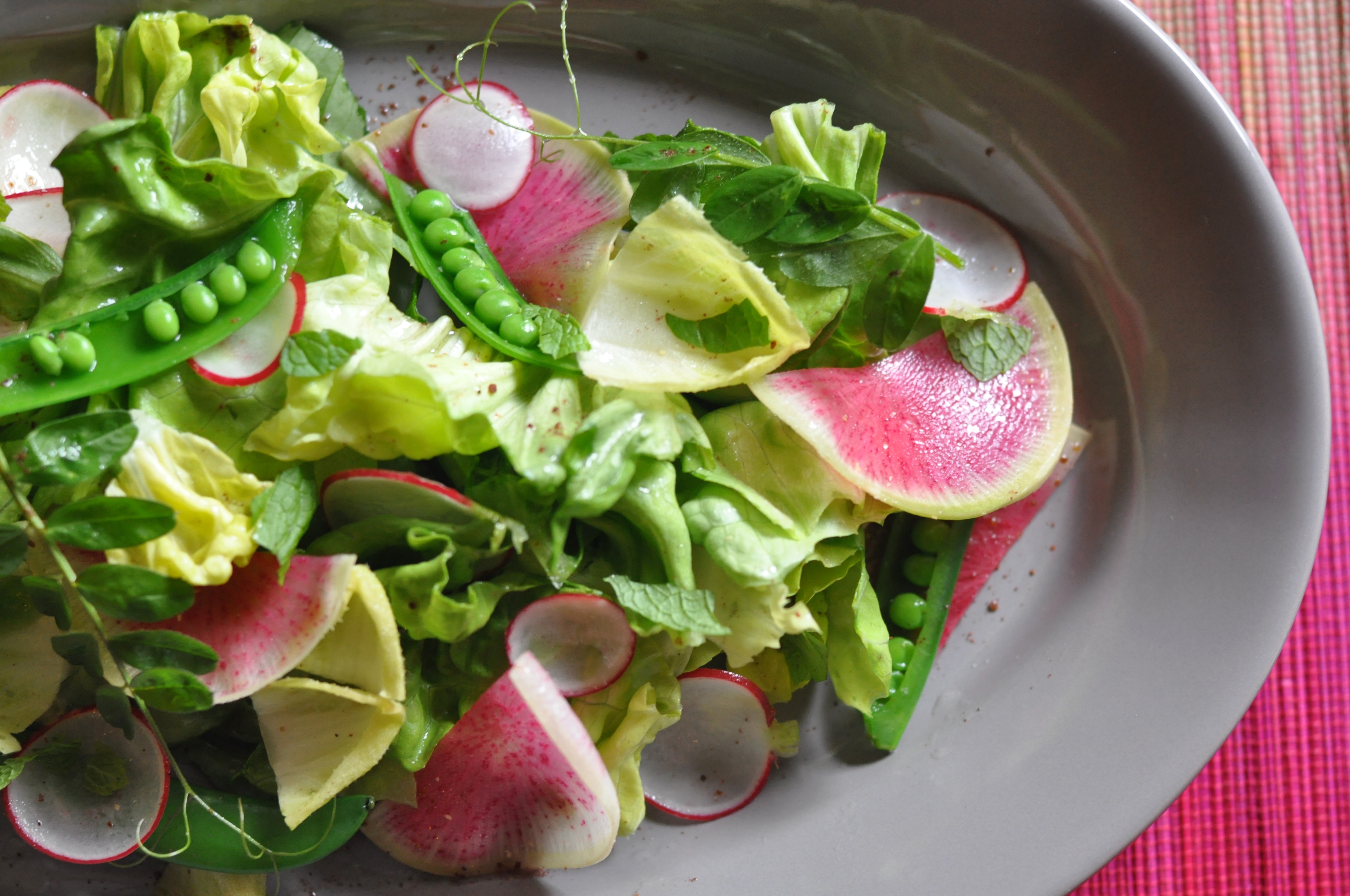 Spring Radish & Snap Pea Salad With Sumac Vinaigrette Amy Glaze's