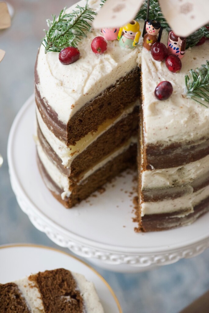 Gingerbread Cake with Browned Butter Frosting