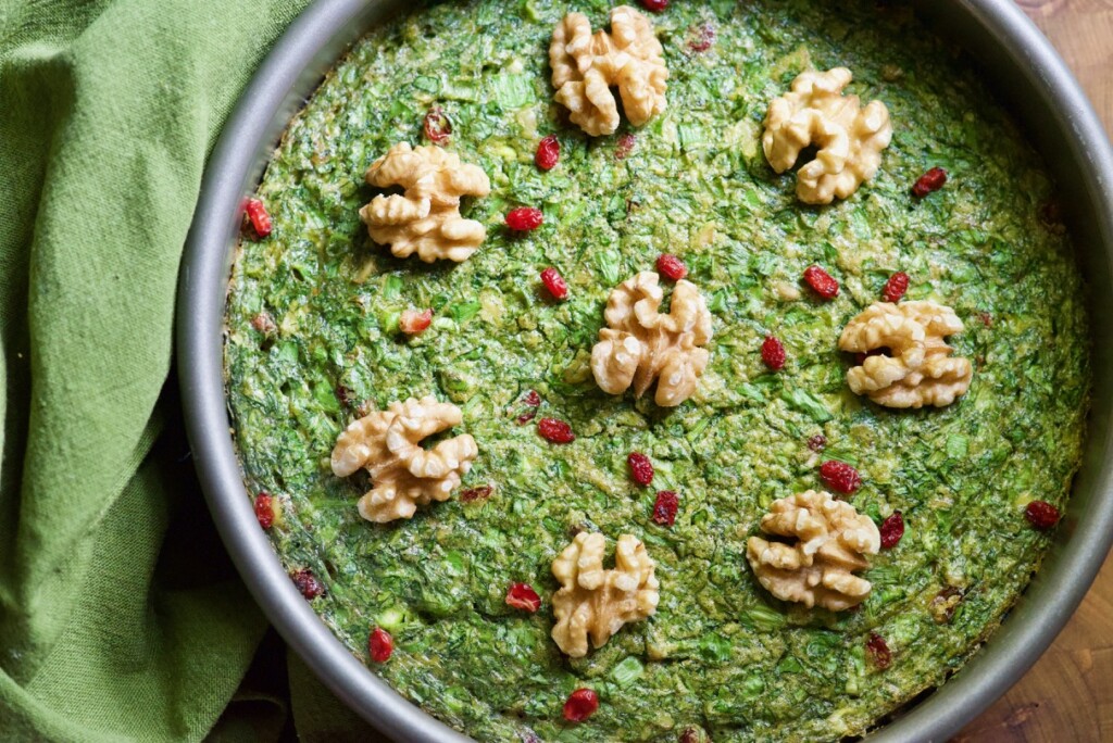 Kookoo Sabzi frittata
