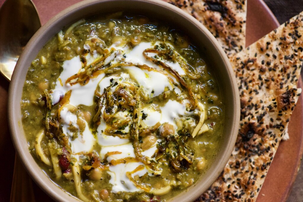 Persian Noodle Soup Ash Reshteh