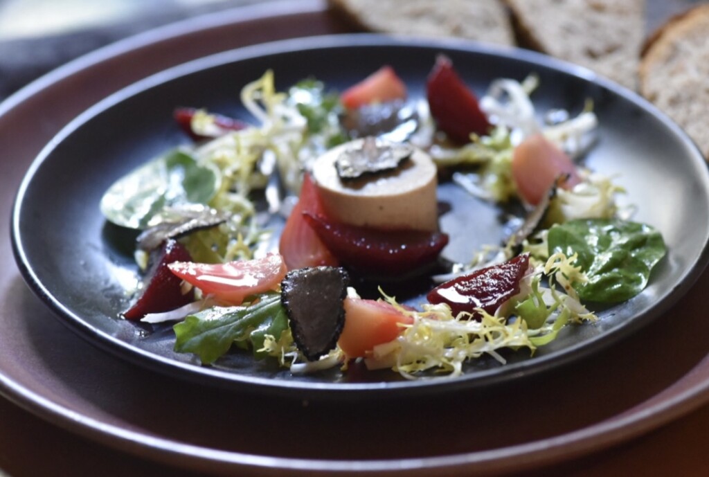 Foie Gras Terrine with Roasted Beets and Truffles